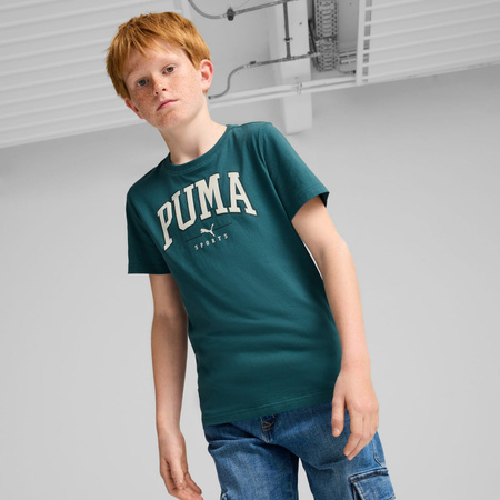 Koszulka chłopięca Puma SQUAD BIG GRAPHIC zielona 68277222