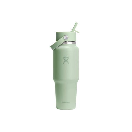 Butelka termiczna unisex Hydro Flask WIDE FLEX STRAW 946 ML zielona  WT32CFS338