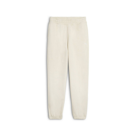 Spodnie dresowe damskie Puma WARDROBE ESS RELAXED TR CL beżowe 62975387