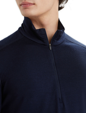 Longsleeve termiczny męski Icebreaker 200 OASIS HALF ZIP granatowy IBB04367401