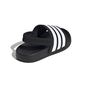 Klapki dziecięce adidas ADILETTE ESTRAP I czarne JR5323