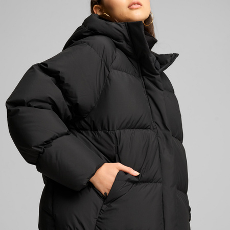 Kurtka z kapturem damska Puma DOWN PUFFER czarna 62648701