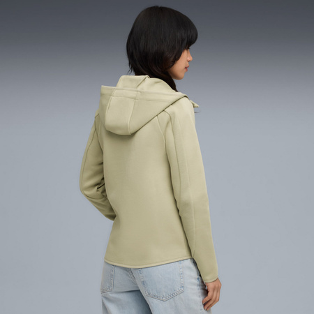 Bluza z kapturem damska Puma EVOSTRIPE FZ DK zielona 68814182