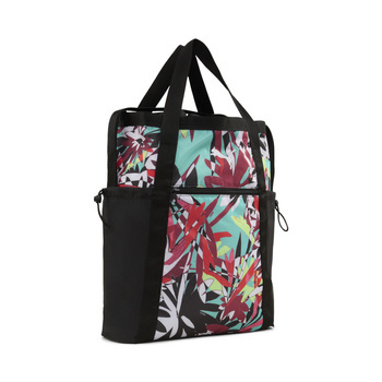 Torba sportowa damska Puma AT ESS TROPICAL TOTE czarna 09136001