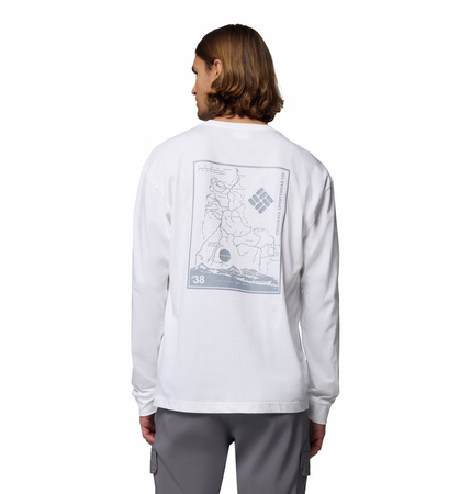 Longsleeve męski Columbia BLACK BUTTE biały 2137071100