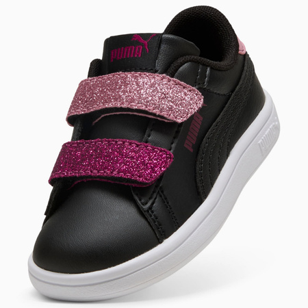 Buty sportowe dziecięce Puma SMASH 3.0 L GLITTER VELCRO V INF czarne 39561007