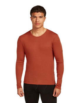 Longsleeve termiczny męski Icebreaker 175 EVERYDAY pomarańczowy IB1044830BA