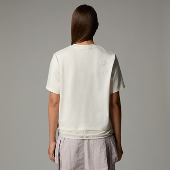 Koszulka damska The North Face FABRIC MIX S/S beżowa NF0A8CMAQLI