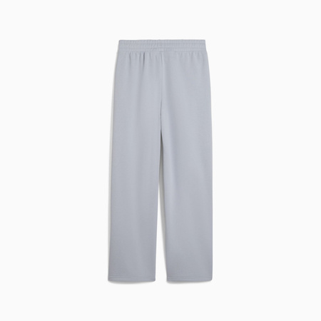 Spodnie dresowe damskie Puma ELEVATED GRAPHIC WIDE TR szare 68950120