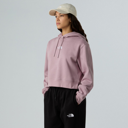 Bluza z kapturem damska The North Face ESSENTIAL CROP fioletowa NF0A89EXD2Q