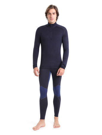 Longsleeve termiczny męski Icebreaker 260 TECH HALF ZIP granatowy IBB04372401