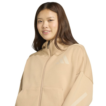 Bluza z kapturem damska adidas Z.N.E. beżowa JY5970