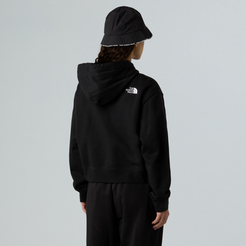 Bluza z kapturem damska The North Face ESSENTIAL CROP czarna NF0A89EXJK3