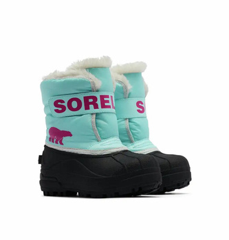 Buty zimowe dziecięce Sorel SNOW COMMANDER niebieskie 1869561428