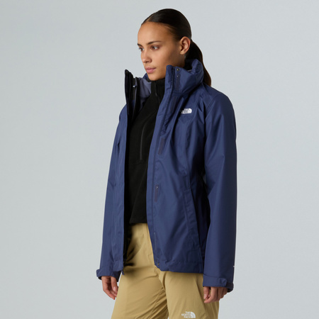 Kurtka z kapturem damska The North Face EVOLVE II TRICLIMATE niebieska NF0A8E02E1I