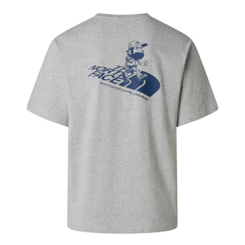 Koszulka unisex The North Face RUN GRAPHIC RELAXED szara NF0A8F2PDYX