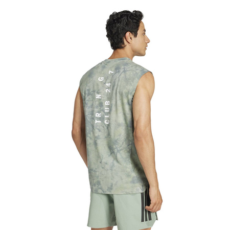 Tank top treningowy męski adidas POWER zielony JP4136