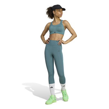 Stanik sportowy damski adidas TLRD turkusowy JX8844