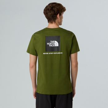 Koszulka męska The North Face S/S REDBOX zielona NF0A87NPDIW