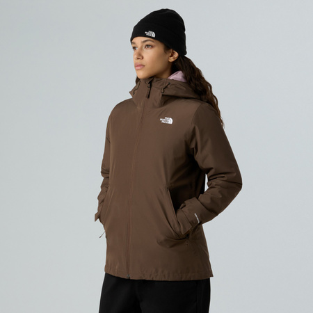 Kurtka z kapturem damska The North Face CARTO MONO TRICLIMATE brązowa NF0A8D3D1OI