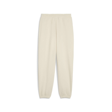 Spodnie dresowe damskie Puma WARDROBE ESS RELAXED TR CL beżowe 62975387