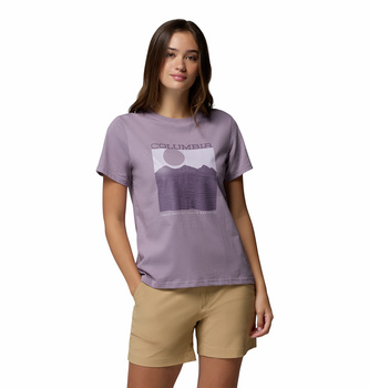 Koszulka damska Columbia ROLLING BEND fioletowa 2120021555