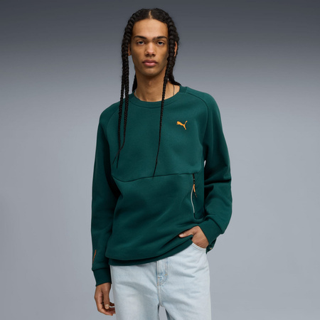 Bluza męska Puma PUMATECH RELAXED CREW FL zielona 63343675