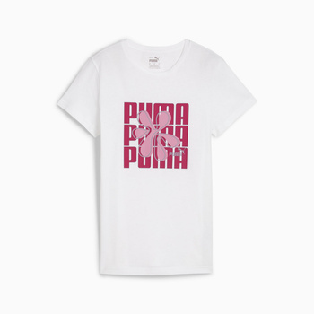 Koszulka damska Puma GRAPHICS WORDING biała 68299702