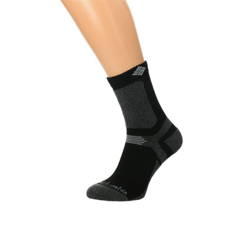 Skarpety trekkingowe unisex Columbia CROP HIKE CREW czarne C1170B