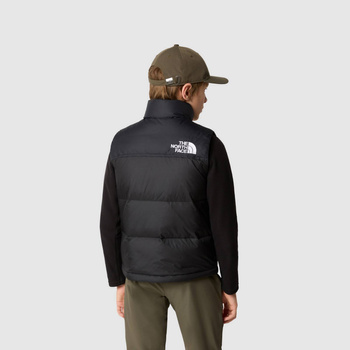 Bezrękawnik puchowy dziecięcy The North Face 1996 RETRO NUPTSE czarny NF0A82WXJK3