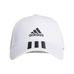 Czapka z daszkiem unisex adidas 3 STRIPES biała FQ5411