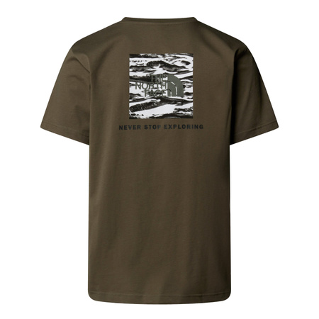 Koszulka męska The North Face BOX NSE EDGE OF LIGHT INFILL zielona NF0A8E3HFA4
