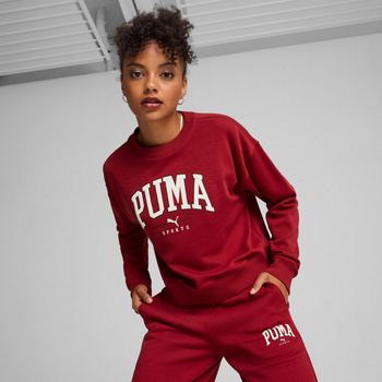 Bluza damska Puma SQUAD CREW TR czerwona 68249313