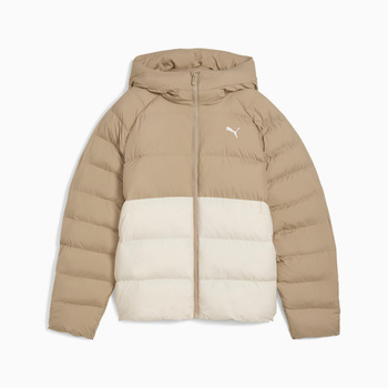 Kurtka puchowa damska Puma MONO HOODED beżowa 68838587