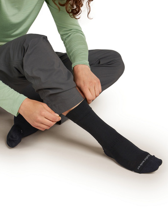 Skarpety trekkingowe damskie Icebreaker HIKE+ LINER CREW czarne IB0A57AK001