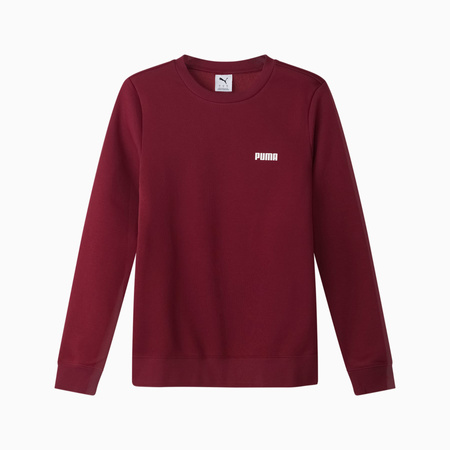 Bluza damska Puma ESS SMALL LOGO CREW FL bordowa 68831422