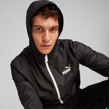 Kurtka z kapturem męska Puma ESS SOLID WINDBREAKER czarna 84748452