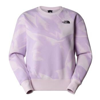 Bluza damska The North Face ESSENTIAL CREW PRINT fioletowa NF0A881DUI6