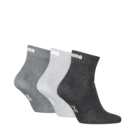 Skarpety unisex Puma ELEMENTS PLAIN QUARTER 3-PACK wielokolorowe 94710810