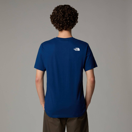 Koszulka męska The North Face S/S NEVER STOP EXPLORING niebieska NF0A87NSD1R