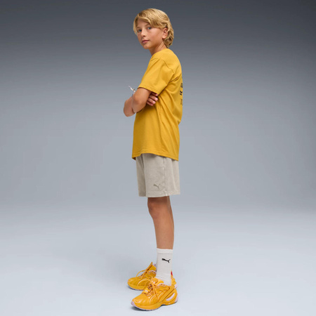 Koszulka chłopięca Puma X SONIC RELAXED GRAPHIC złota 63238162