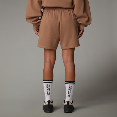 Spodenki dresowe damskie The North Face ESSENTIAL brązowe NF0A8C2F6IH