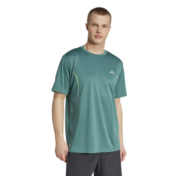 Koszulka treningowa męska adidas TECH turkusowa JZ8492