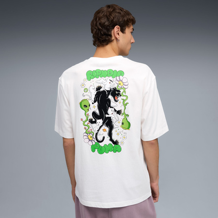 Koszulka męska Puma X RIPNDIP BOXY GRAPHIC biała 63241302