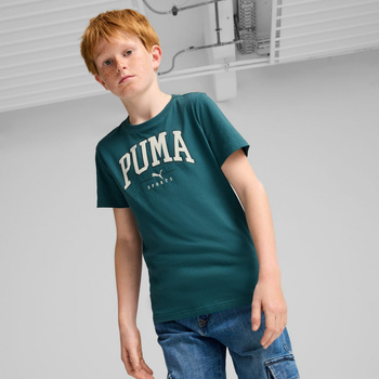 Koszulka chłopięca Puma SQUAD BIG GRAPHIC zielona 68277222