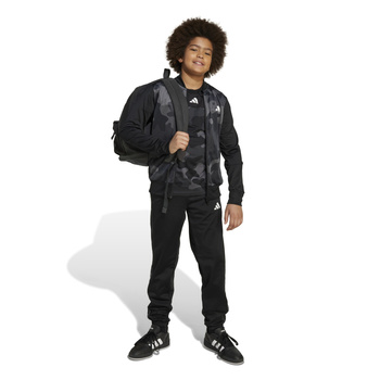 Komplet dresów dziecięcy adidas SEASONAL ESSENTIAL CAMO czarny JN2221