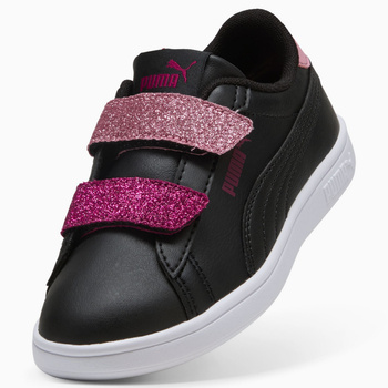 Buty sportowe dziewczęce Puma SMASH 3.0 L GLITTER VELCRO V PS czarne 39560907
