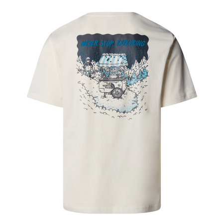 Koszulka unisex The North Face POWDER DAYS RELAXED GRAPHIC beżowa NF0A8E4DQLI