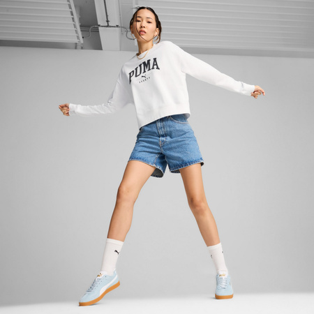 Bluza damska Puma SQUAD CREW TR biała 68249302