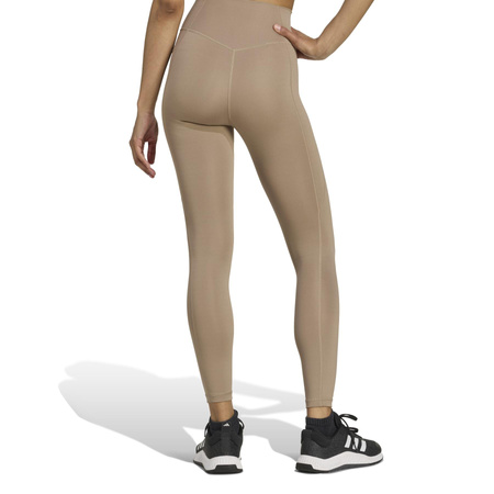 Legginsy treningowe damskie adidas OPTIME ESSENTIALS 7/8 beżowe JY4812